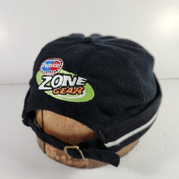 Vintage Beanie Hat Popsicle Zone Gear One Size Black Rare KP Caps - Picture 1 of 7